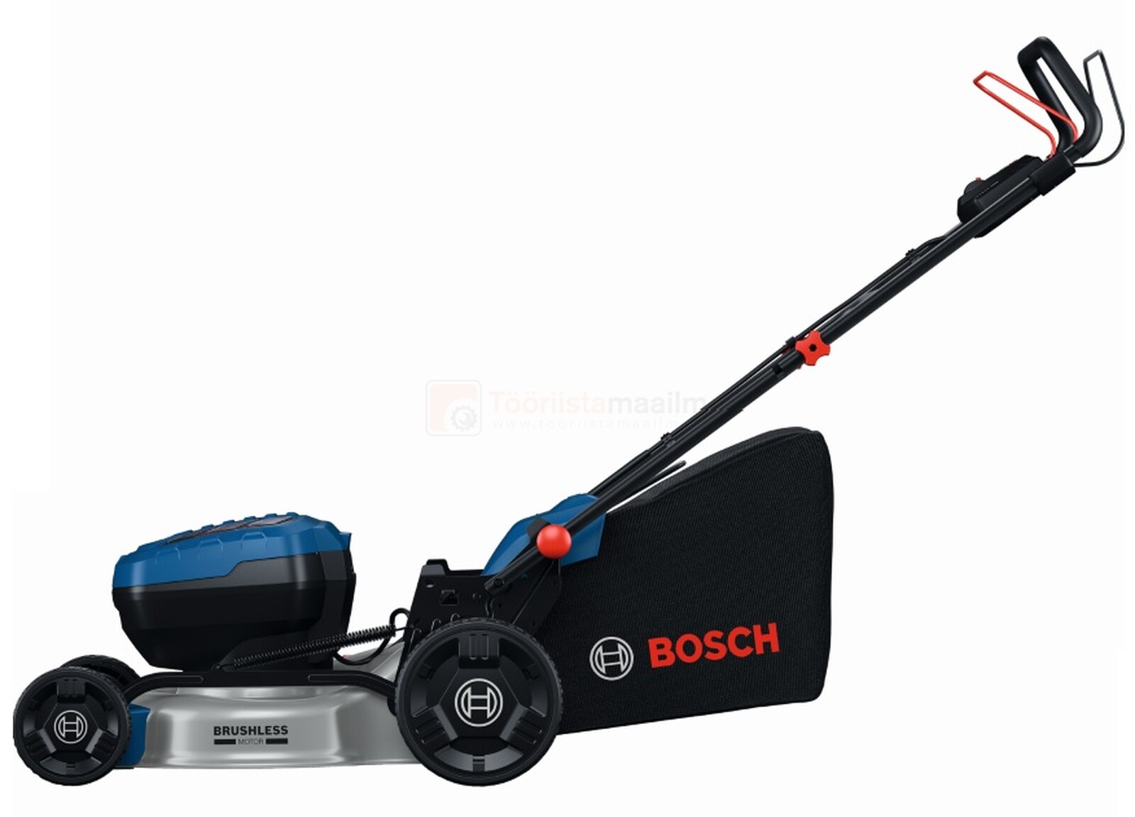 Pildil on Bosch akumuruniiduk GRA 18V2-46 SP, millel on kogumiskott, käepide ja terad.